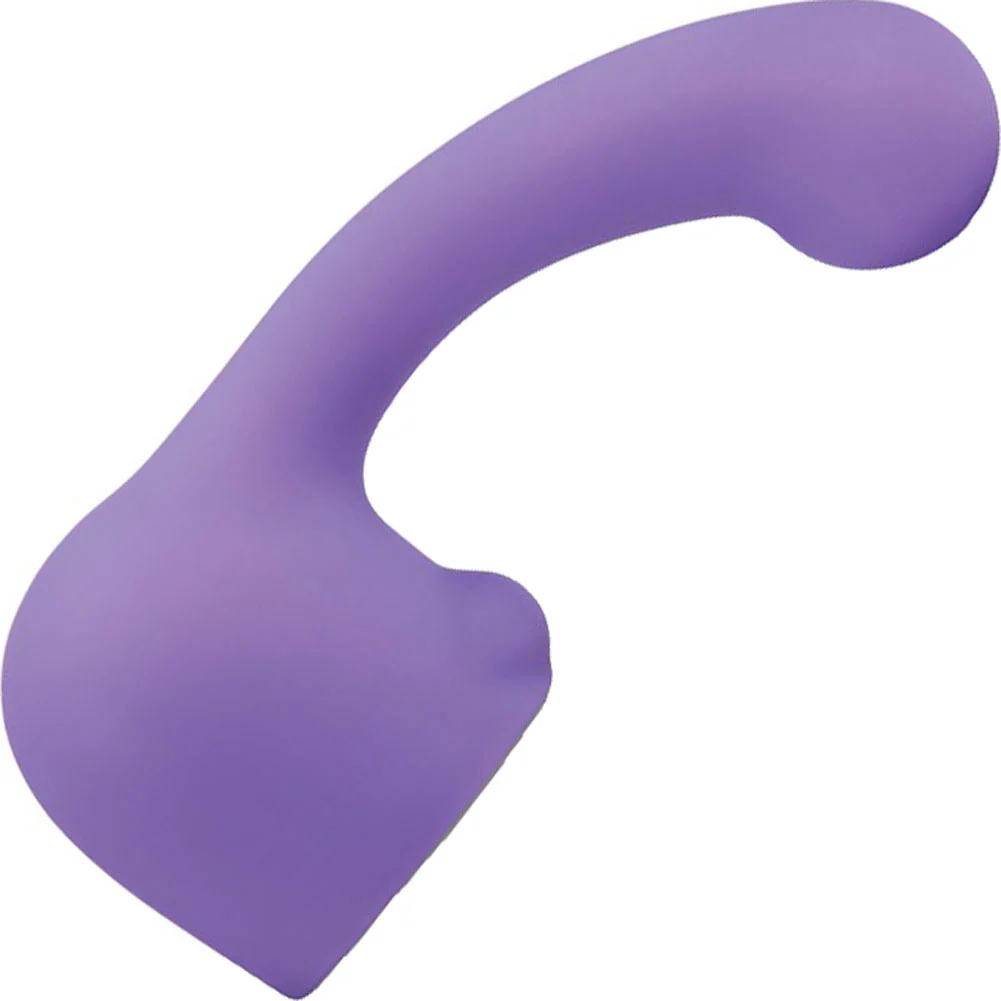 Le Wand Curve Weighted Silicone Wand Massager Attachment, Purple