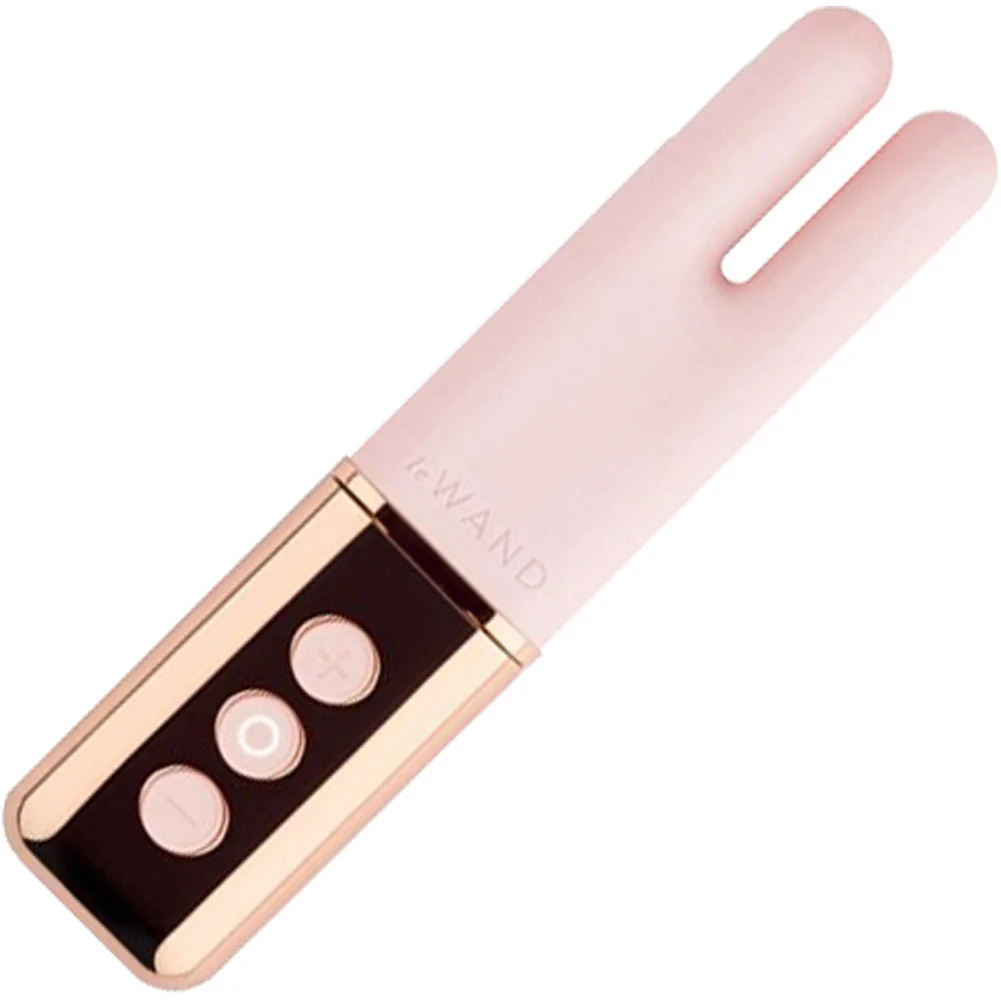 Le Wand Deux Stylish Clitoral Vibrator, 4.5", Rose Gold