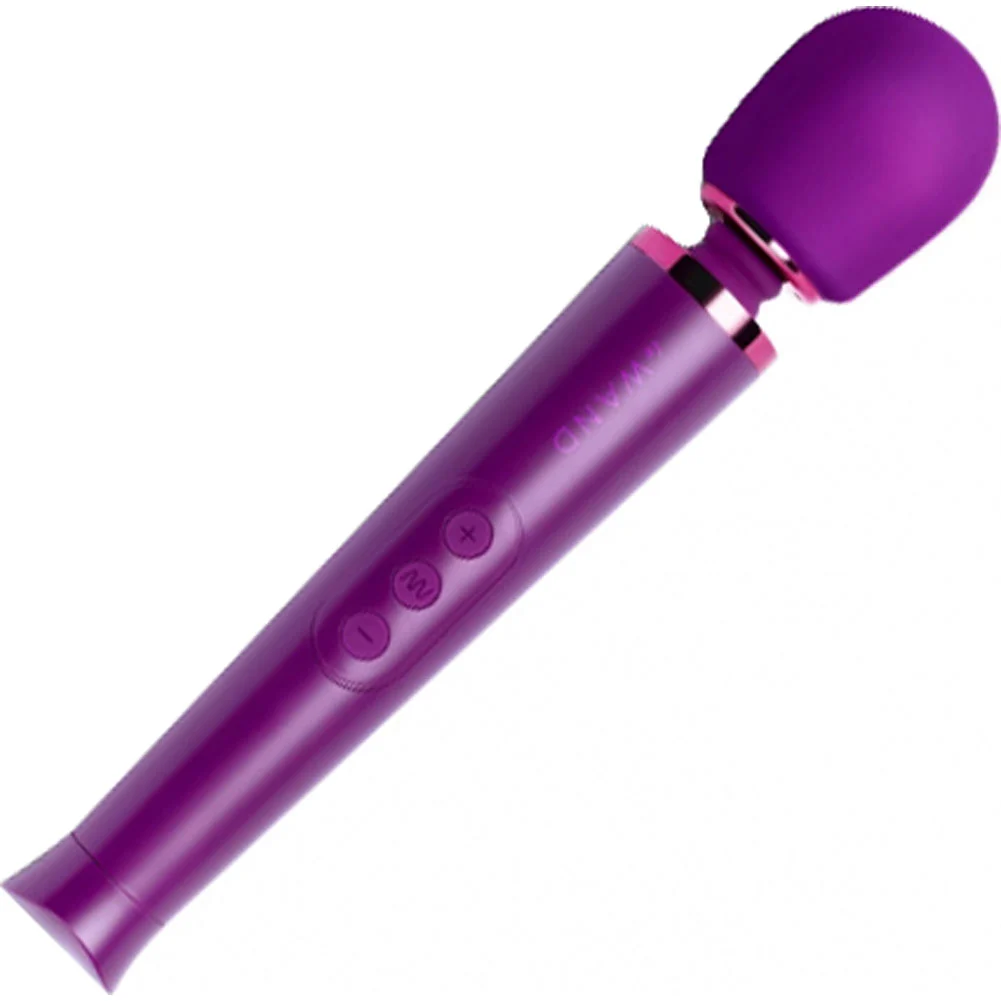 Le Wand Petite Rechargeable Vibrating Massager, 10", Dark Cherry
