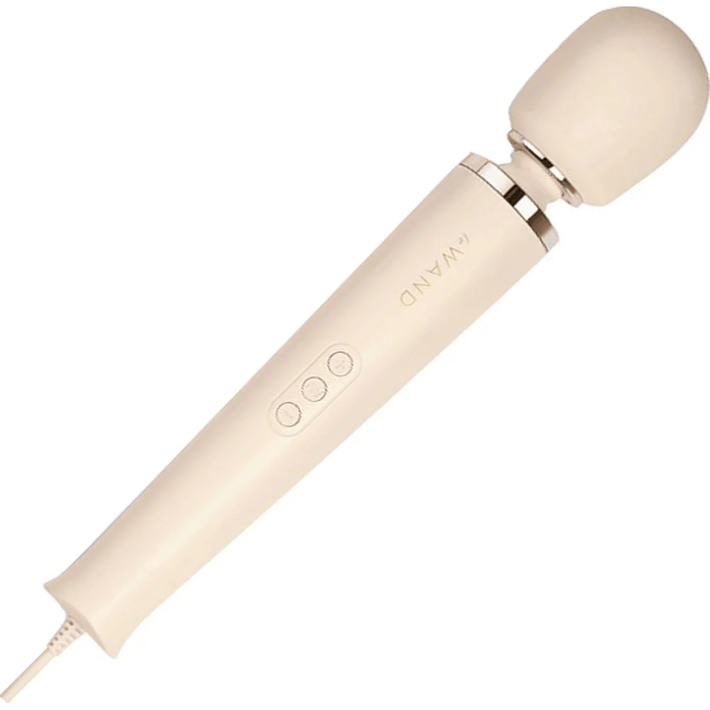 Le Wand Powerful Plug-In Vibrating Massager, 13", Cream