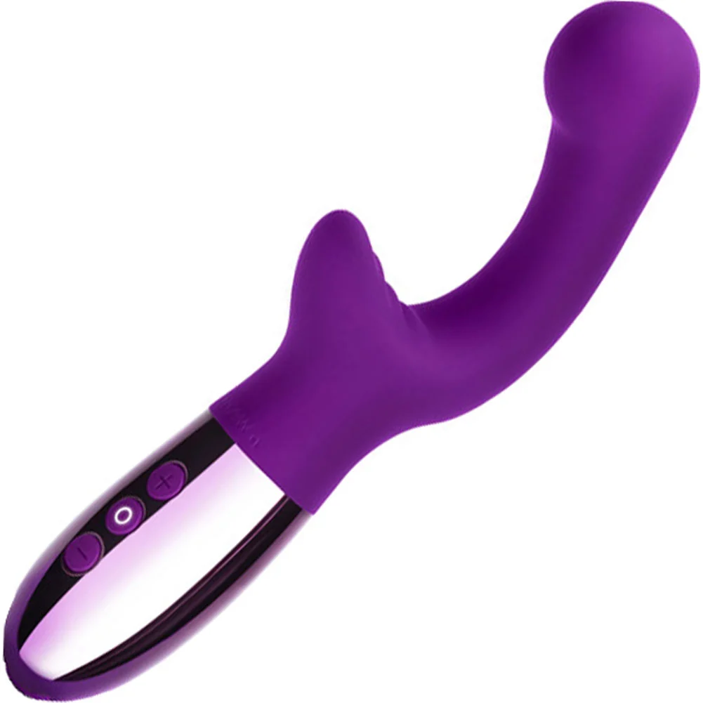 Le Wand XO Double Motor Wave Rechargeable Vibrator, 7.5", Cherry