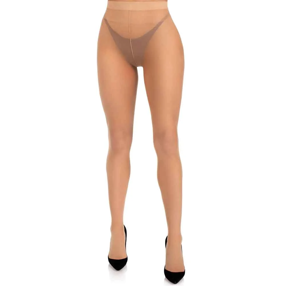 Leg Avenue Lycra Sheer to Waist Support Pantyhose, One Size, Nude