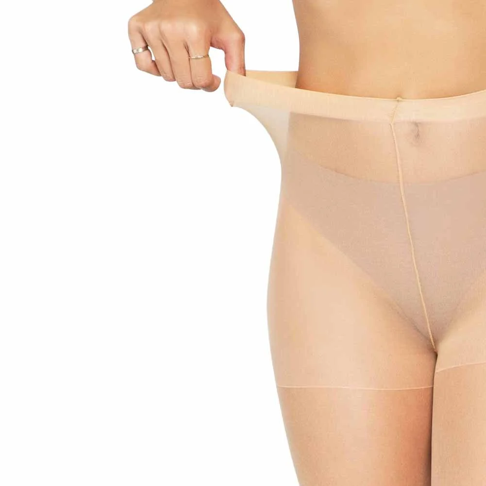 Leg Avenue Sheer Backseam Pantyhose, One Size, Nude