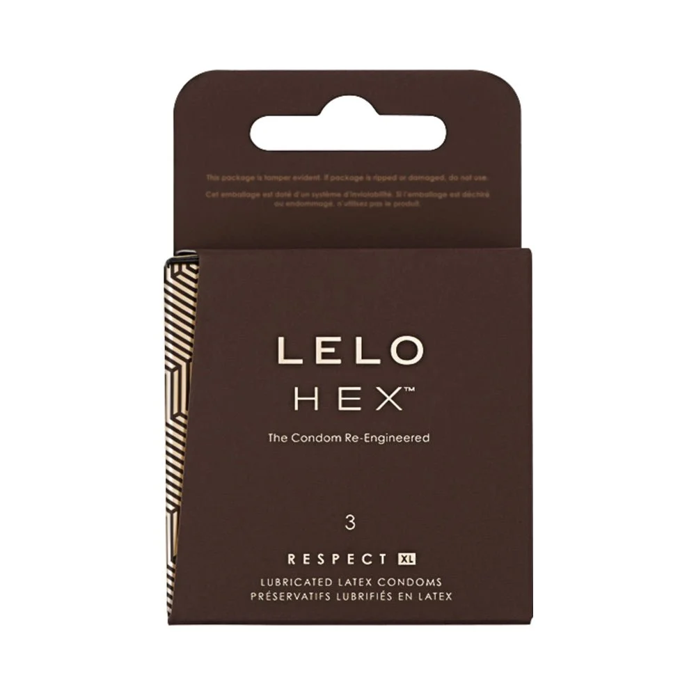 Lelo HexRespect Xl Condoms 3-pack