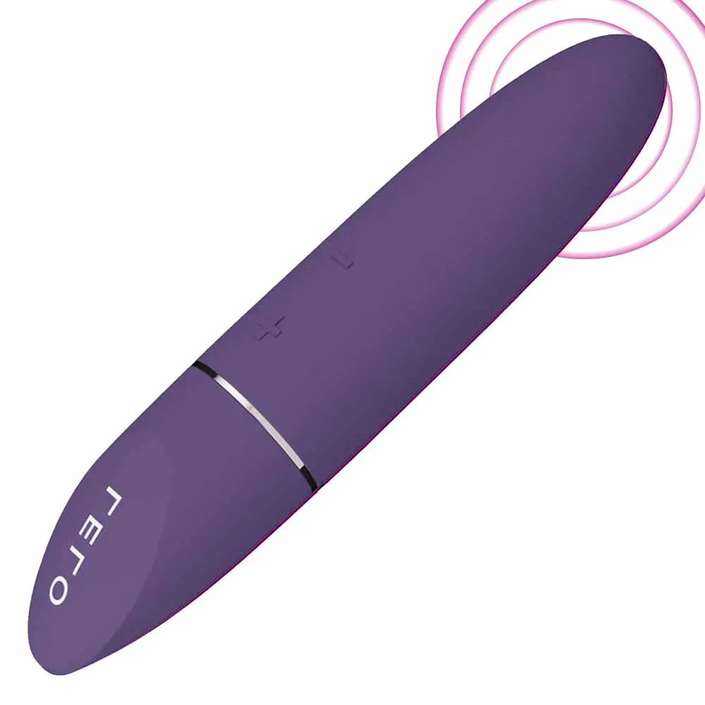 LELO MIA 3 Rechargeable Silicone Lipstick Vibrator, 4.5", Purple