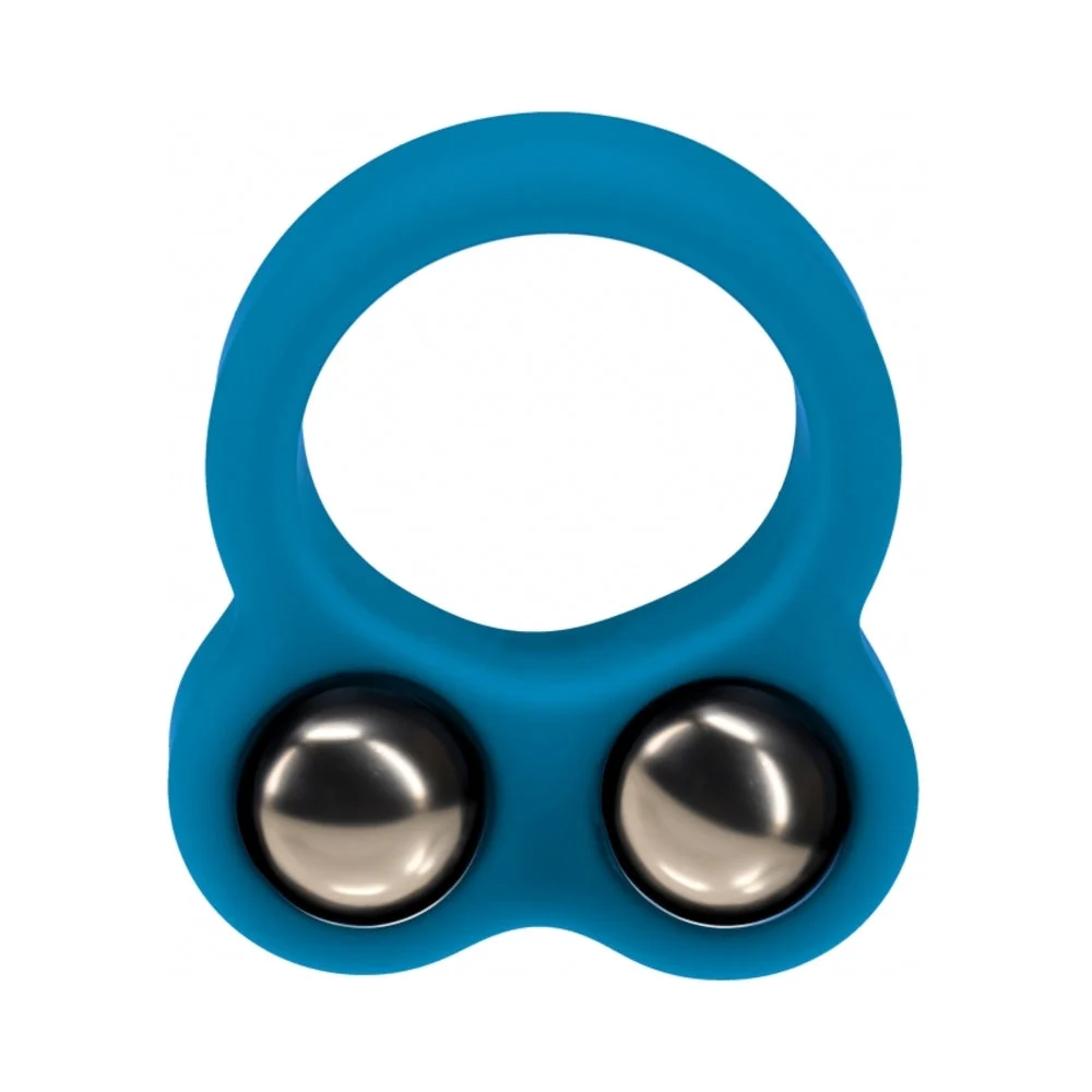 LEVELZ Liquid Silicone Double Weighted Ball Cock Ring
