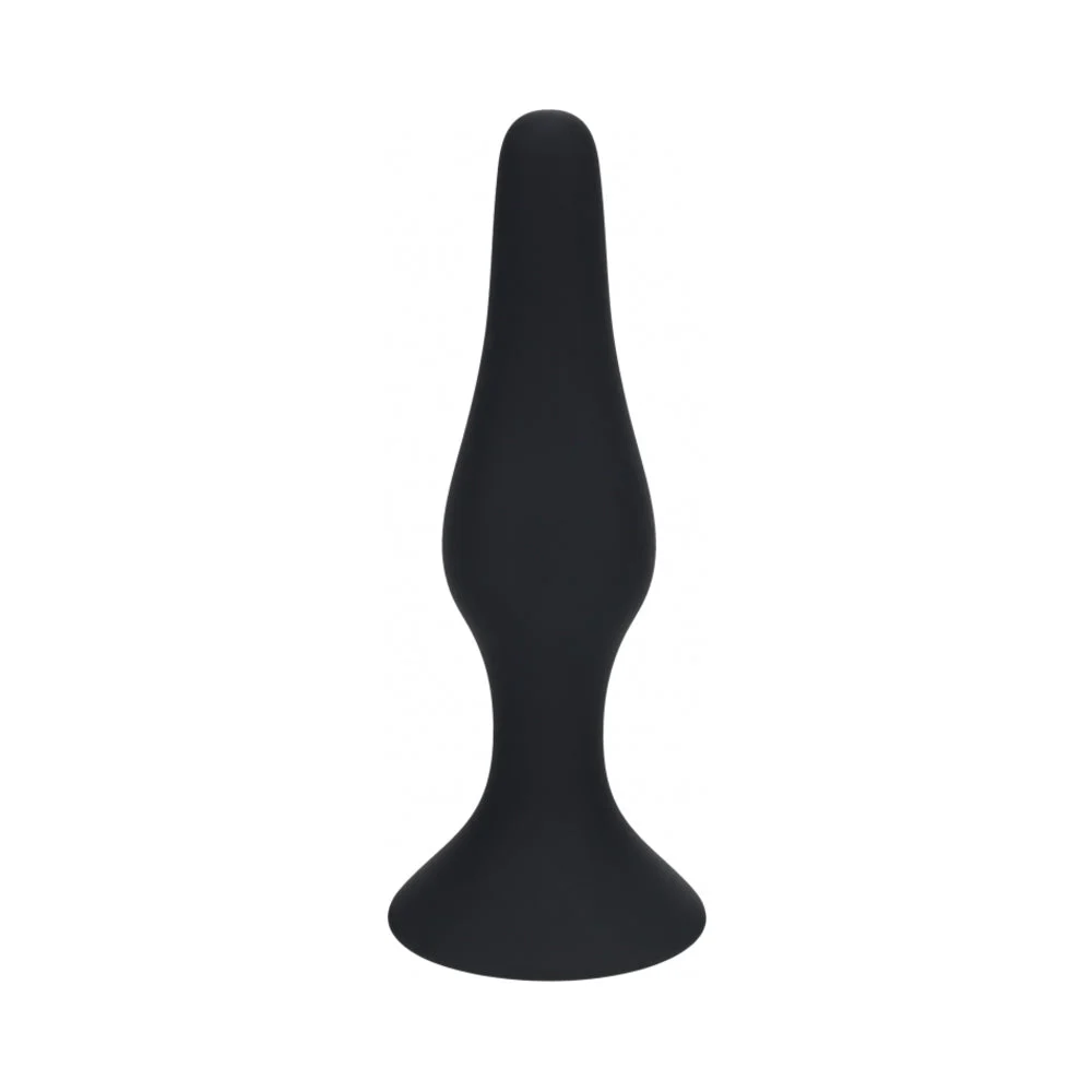 Levelz Slim Silicone Anal Plug Large Black