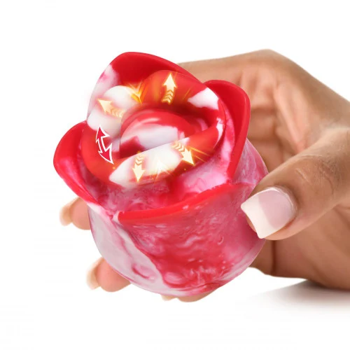 Lickgasm Sweet Kiss Rose Swirl Kissing and Vibrating Clitoral Stimulator
