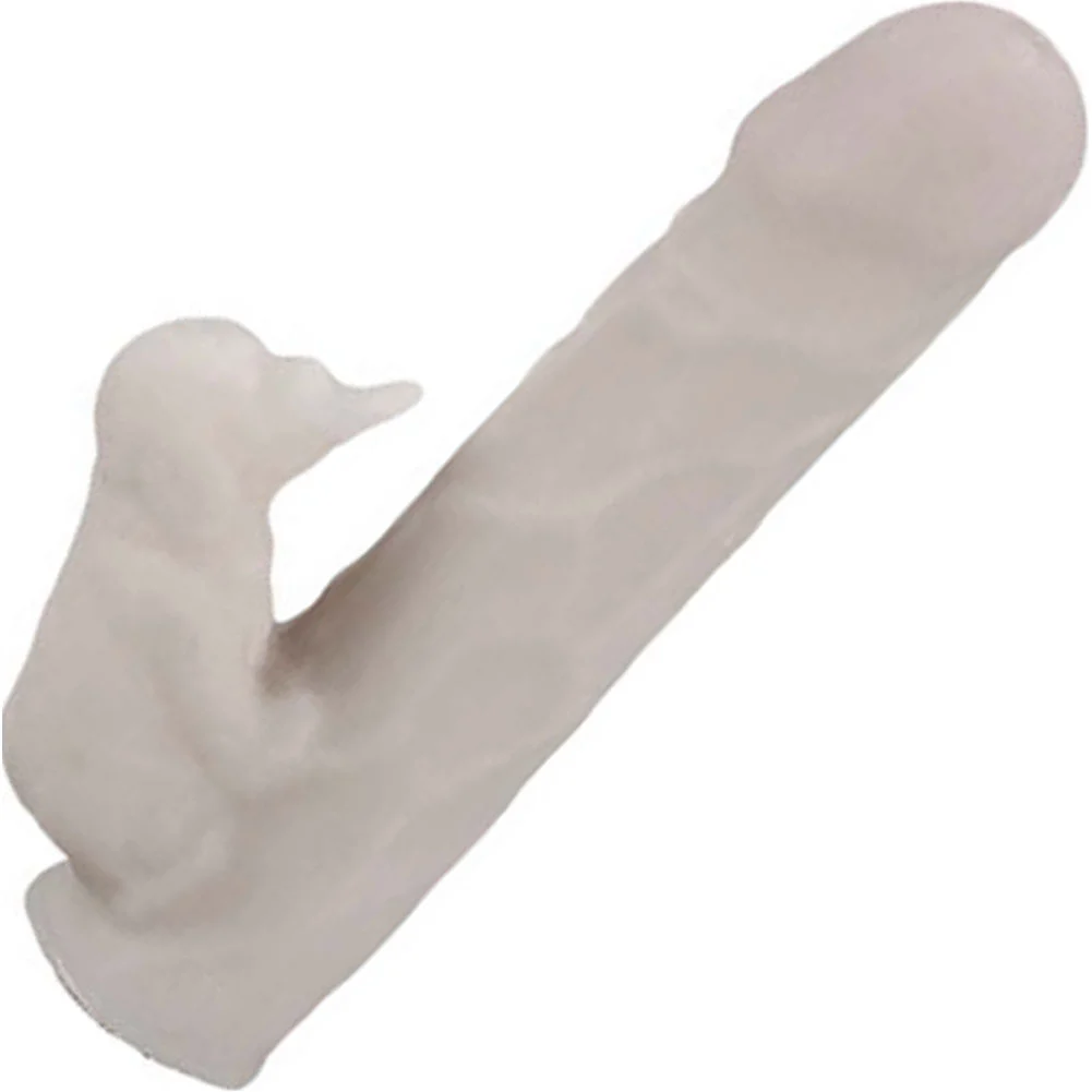 Life Like NeoSkin Dong with Clit Tickler Stimulator, 7", Ivory