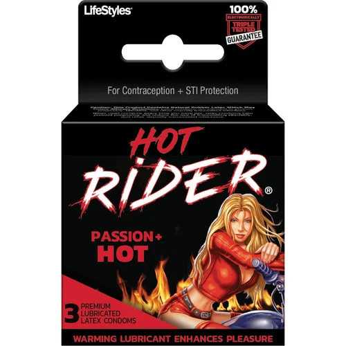 LifeStyles Hot Rider Condoms 3 Pack