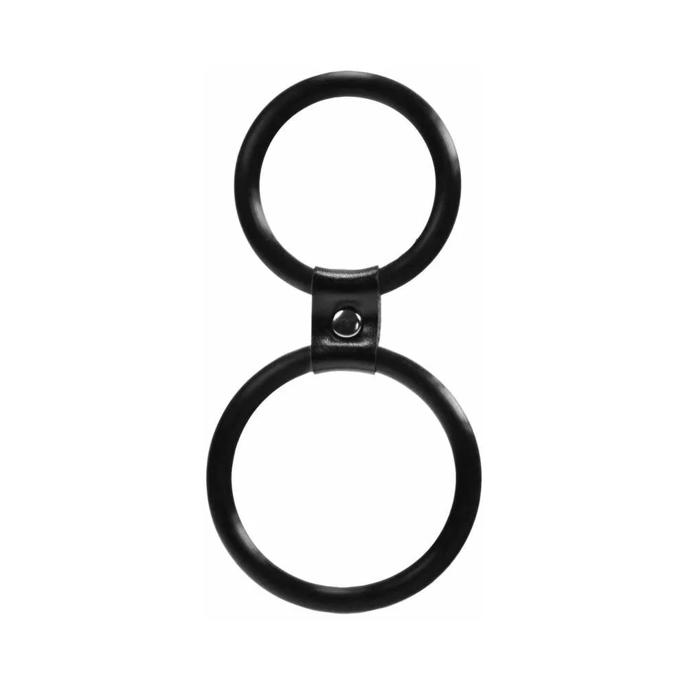 Linx Dual Ring Cock Ring Black Os