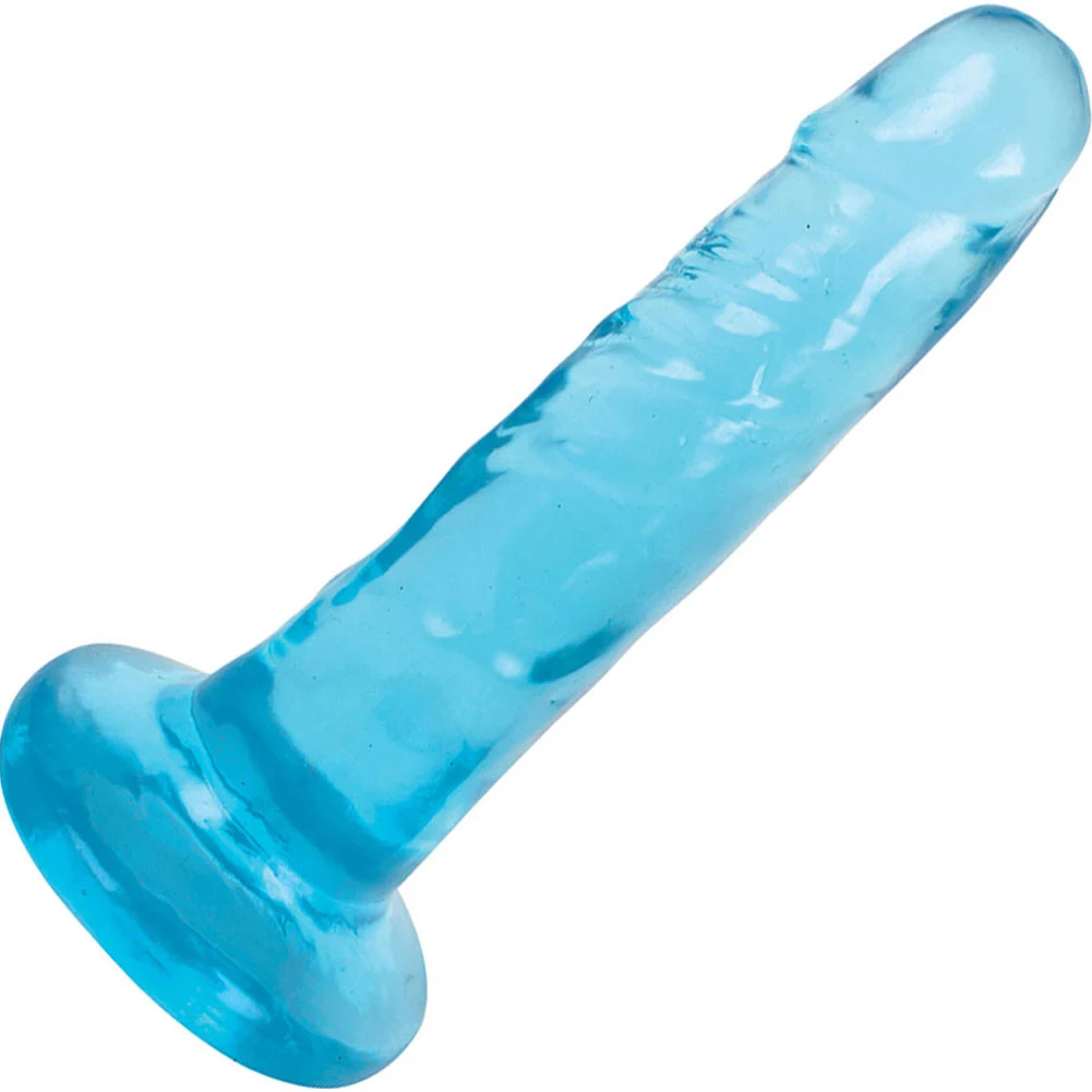 LolliCock Slim Stick Dildo with Suction Base, 6", Berry Ice