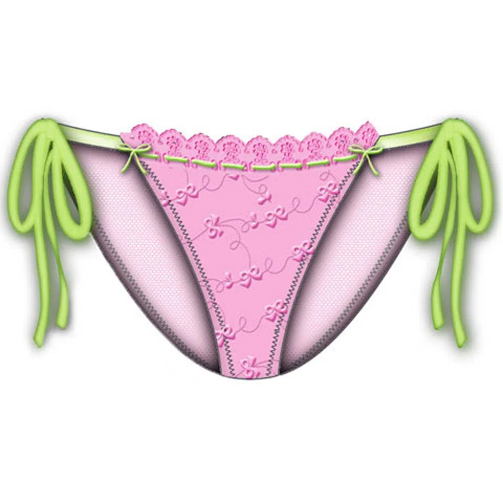 Lost In Paradise String Tied Bikini, Large, Pink
