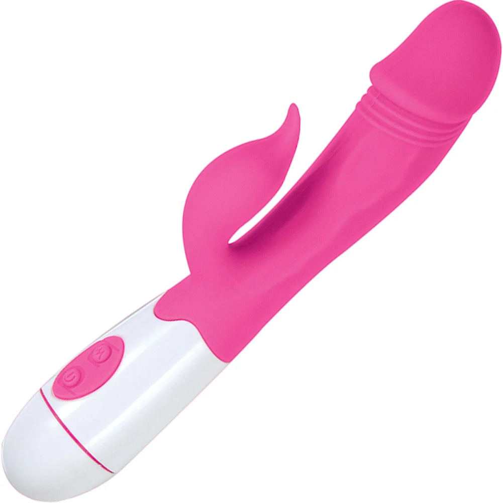 Lotus Sensual Massagers No 6 Dual Action Vibrator, 7.5", Pink