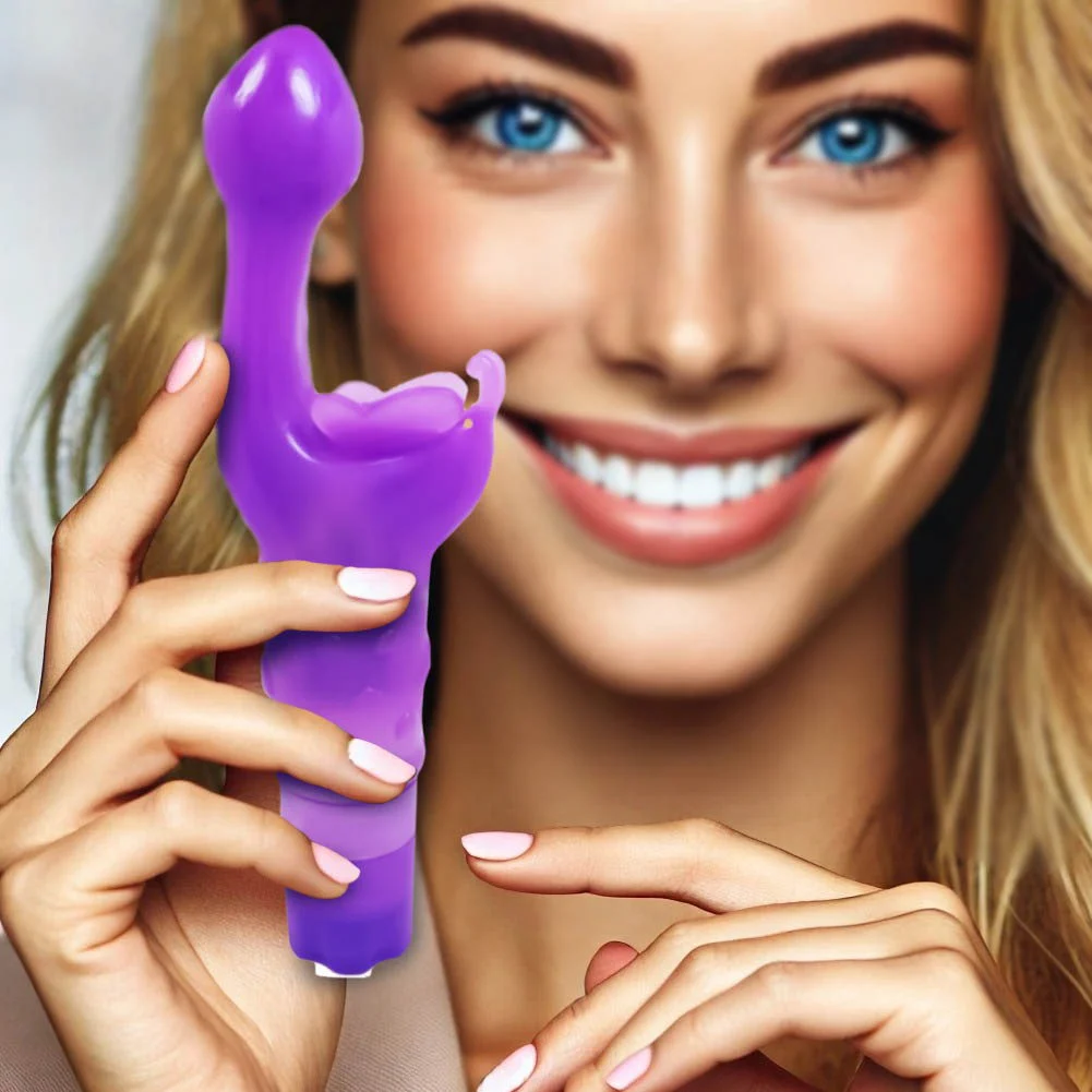Love Butterfly G-Spot and Clitoral Vibrator, 7.25", Lavender