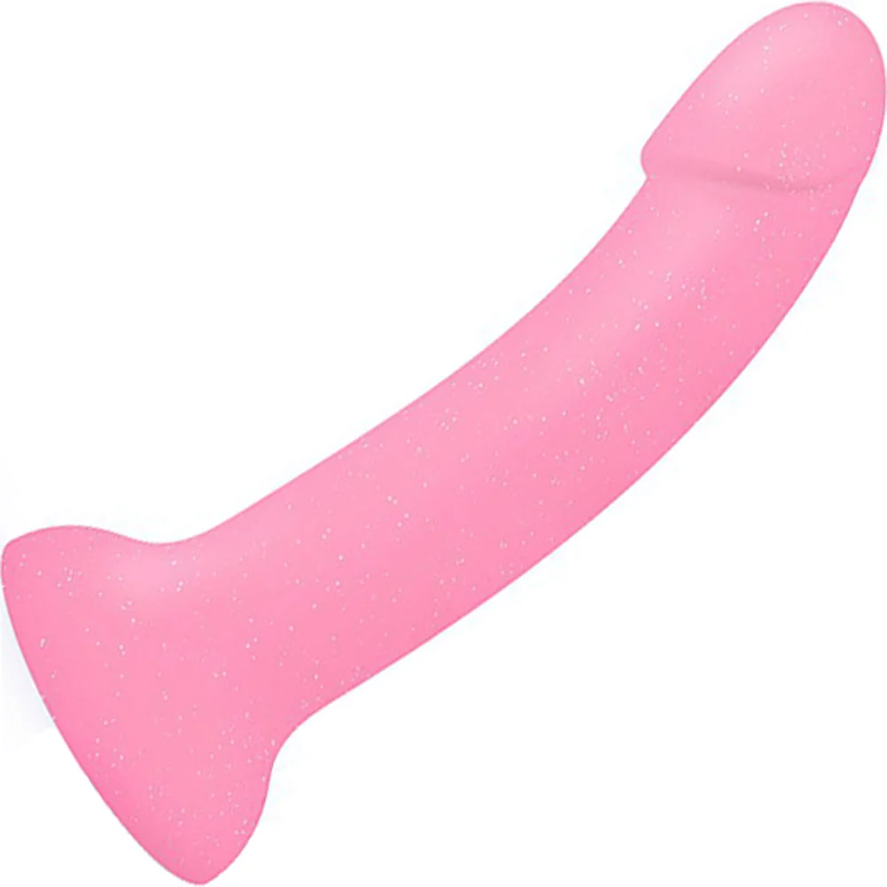 Love to Love Dildolls Glitzy Dildo, 6.93", Pink