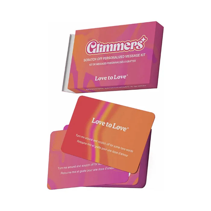 Love to Love Glimmers Scratch Off Personalized Message Kit For Lovers