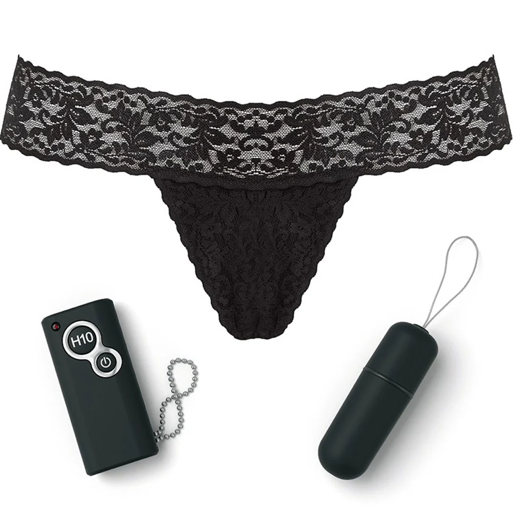 Love to Love Secret Vibrating Panty, Black, One Size