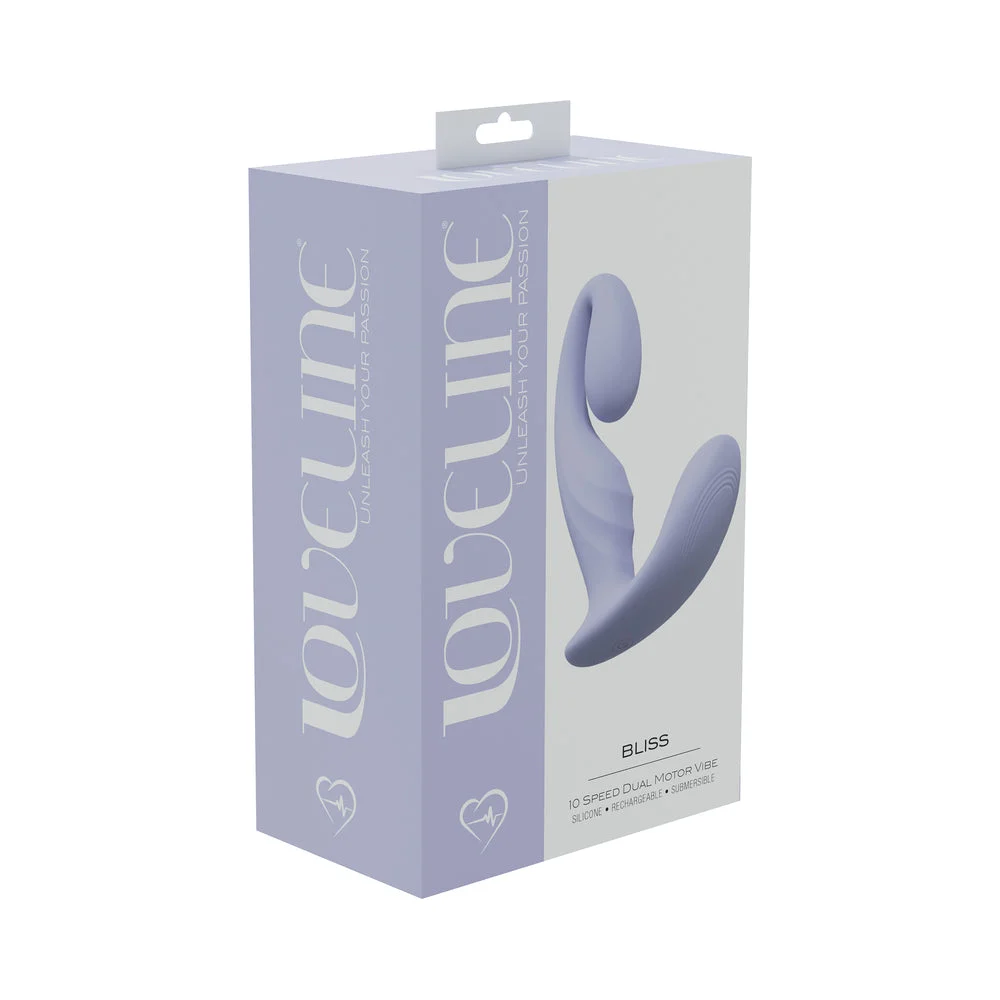 Loveline Bliss 10 Speed Dual Motor Vibe Sealed Silicone Rechargeable Submersible