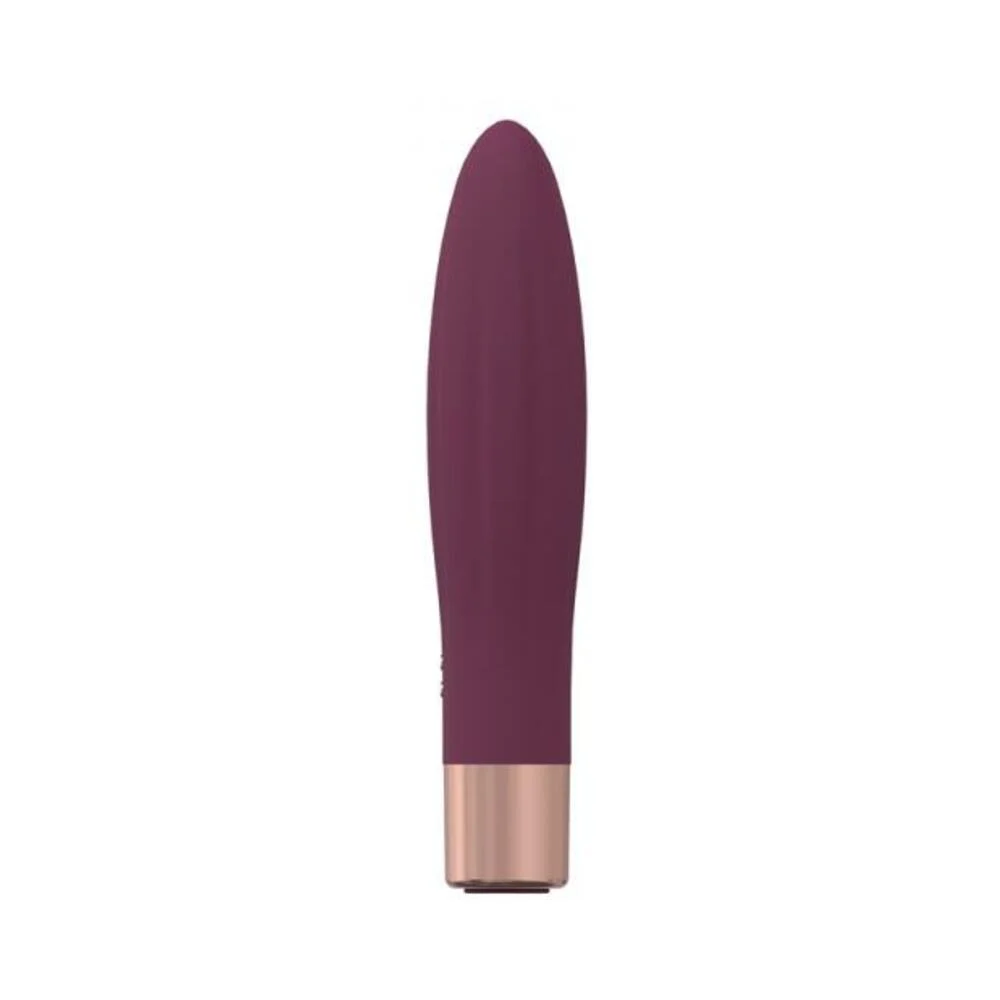 Loveline Fame 10 Speed Mini-vibe Silicone Rechargeable Waterproof Burgundy