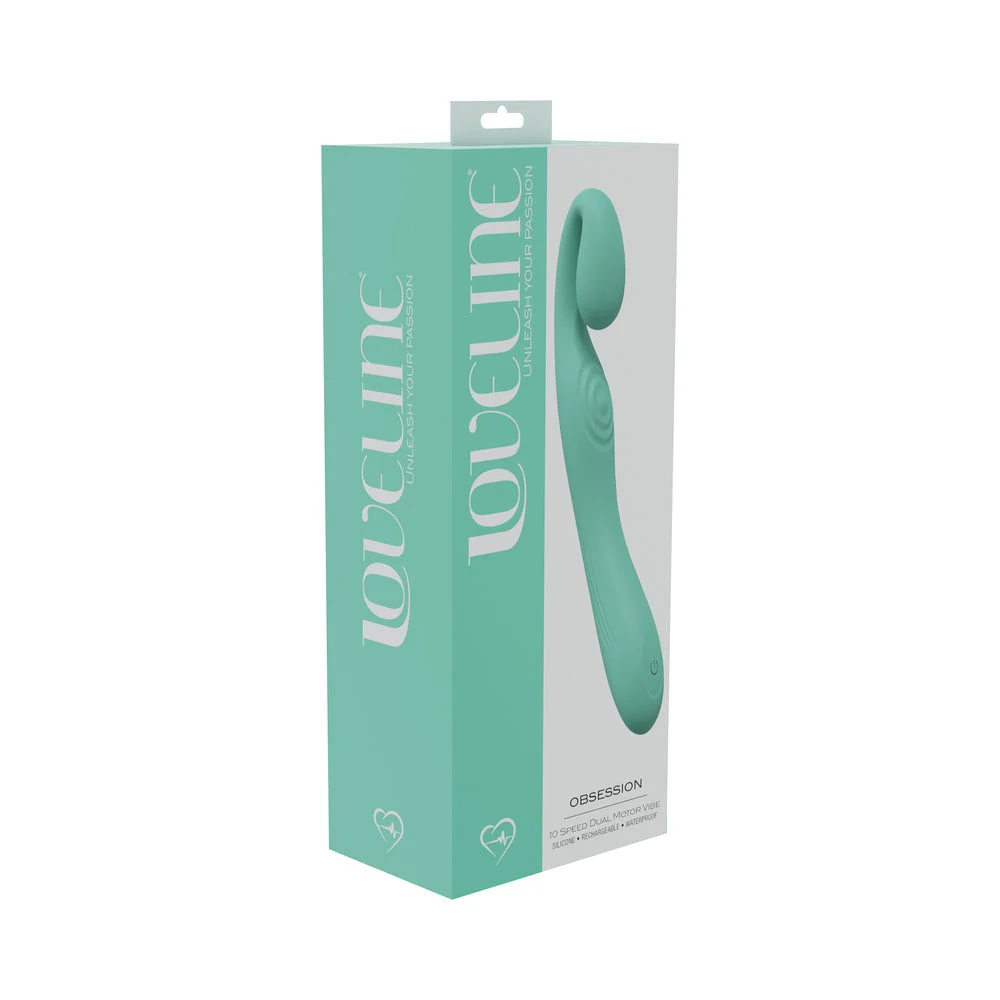Loveline Obsession 10 Speed Dual Motor Vibe Sealed Silicone Rechargeable Submersible