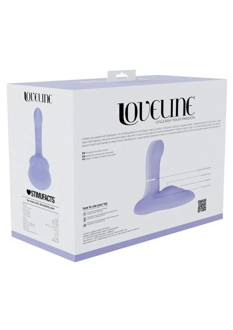 Loveline Satisfaction Adjustable Thrusting Pulse Wave Rechargeable Silicone Grinder