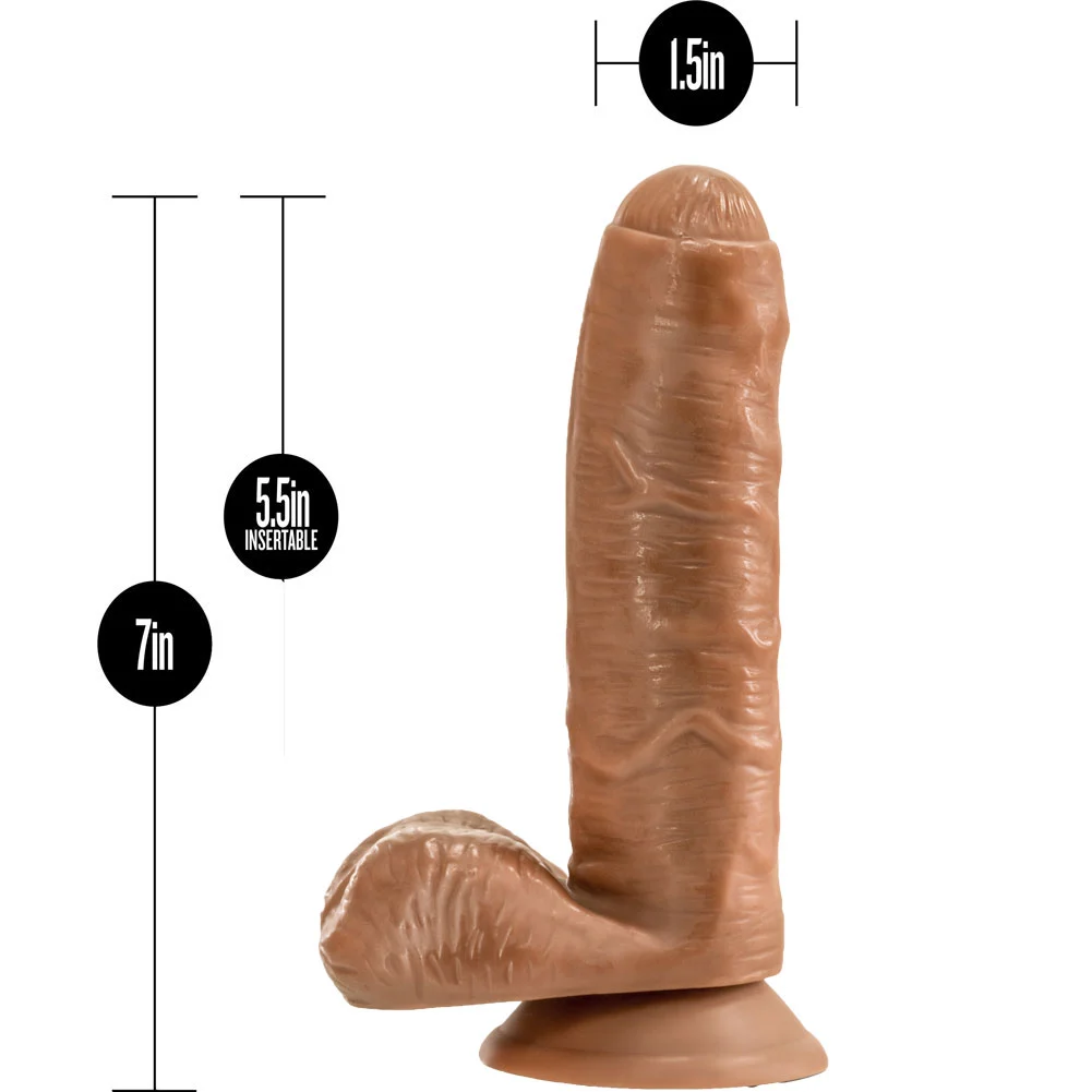 Loverboy Derek the Bartender Dildo with Suction Cup, 7", Mocha