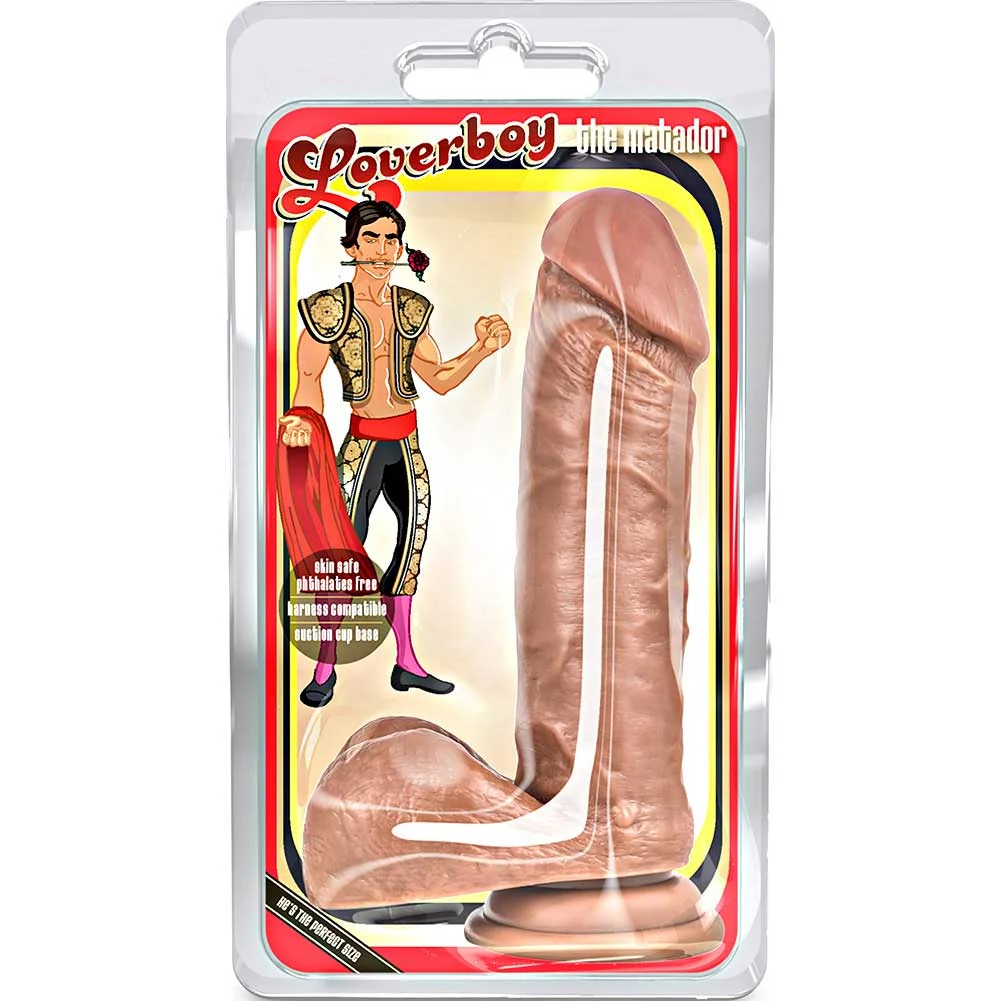 Loverboy the Matador Realistic Dildo, 7.75", Mocha