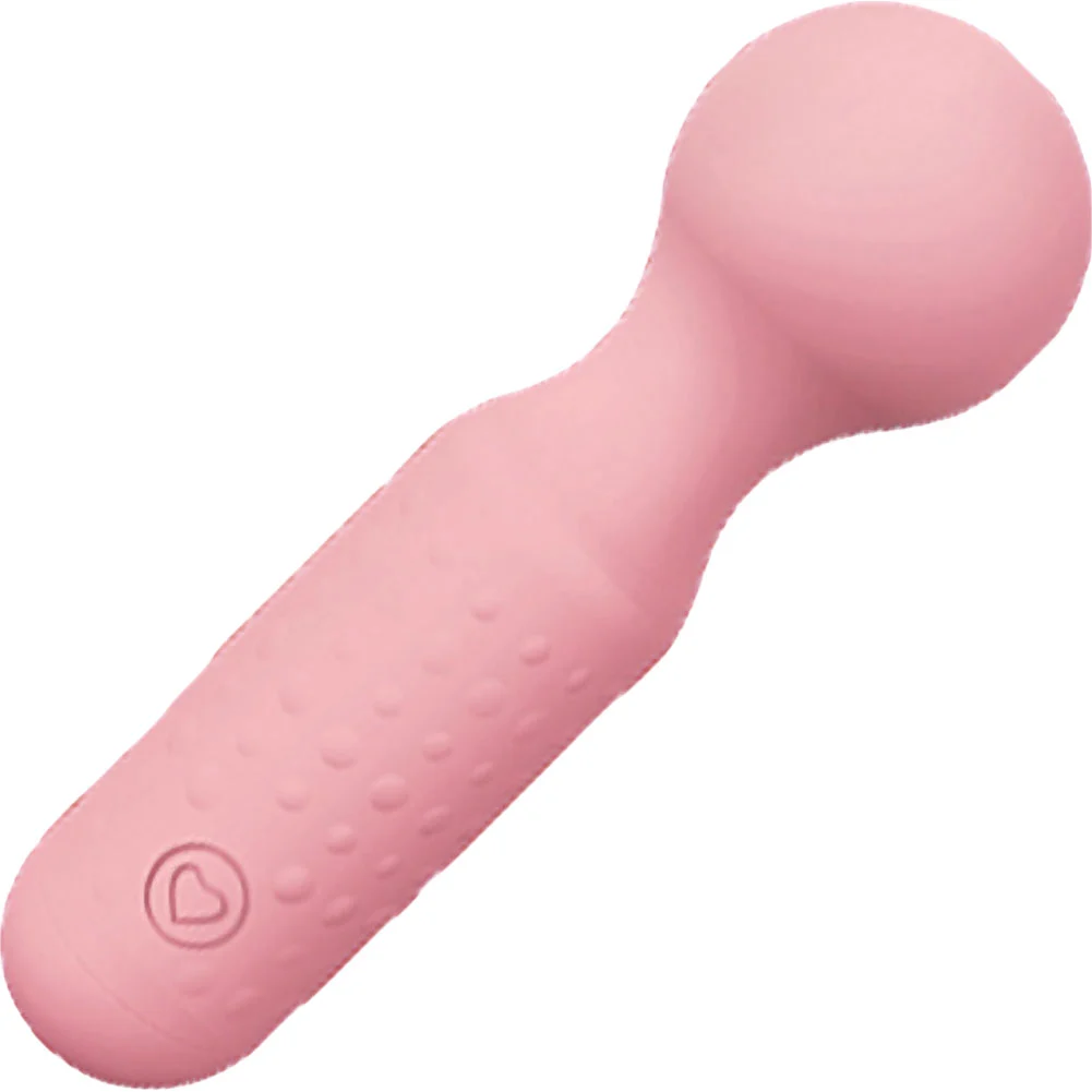 Luv Lab Mw65 Silicone Mini Wand Vibrator, Light Pink