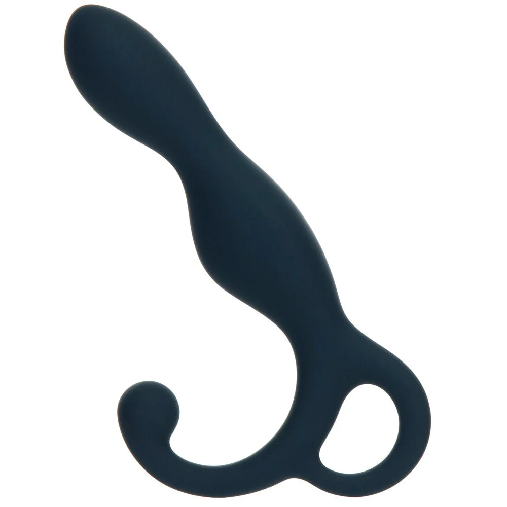 Lux Active Lx1 5.75 In. Anal Trainer Silicone With Power Bullet Dark Blue