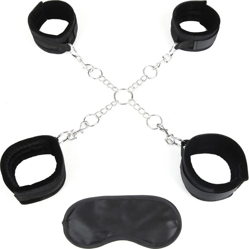 Lux Fetish Hog Tie, Black