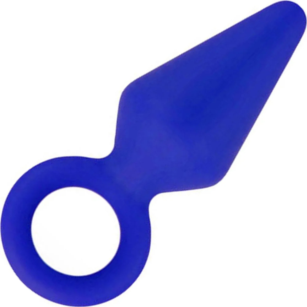 Luxe Candy Rimmer Silicone Butt Plug, 3", Indigo