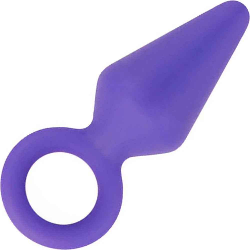 Luxe Candy Rimmer Silicone Butt Plug, 3", Purple