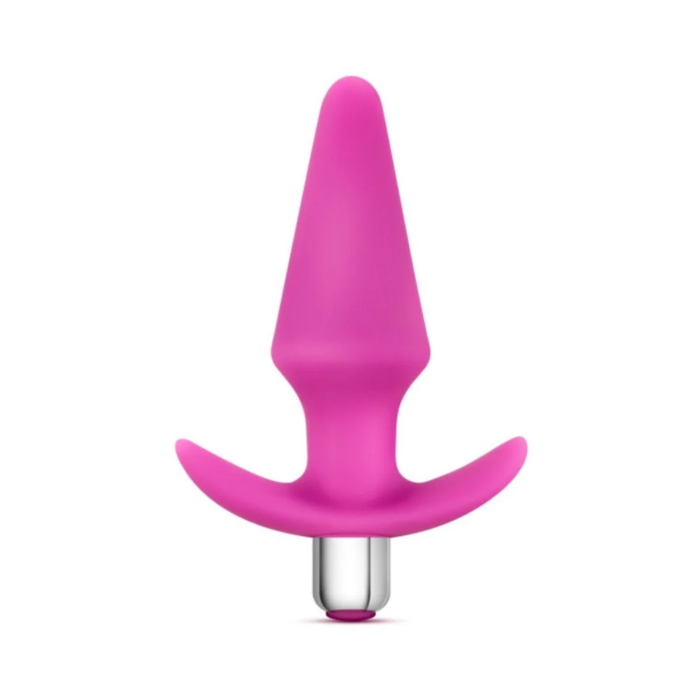 Luxe Discover Butt Plug, Medium, Black and Pink