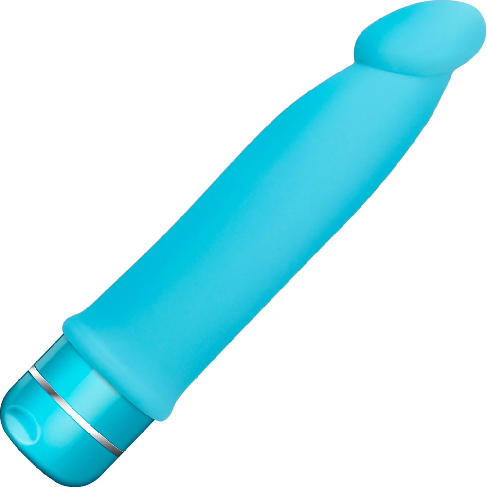 Luxe Purity Intimate Silicone Vibrator, 7.5", Blue