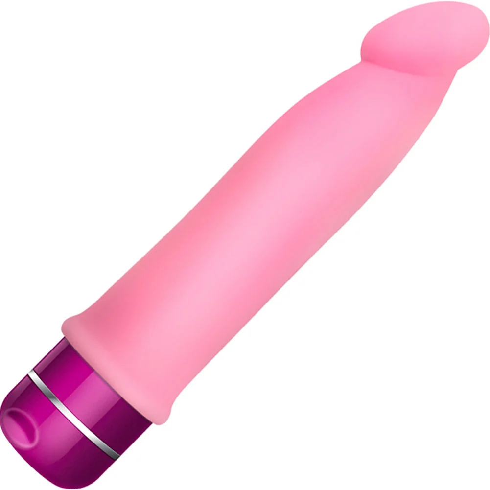 Luxe Purity Intimate Silicone Vibrator, 7.5", Pink