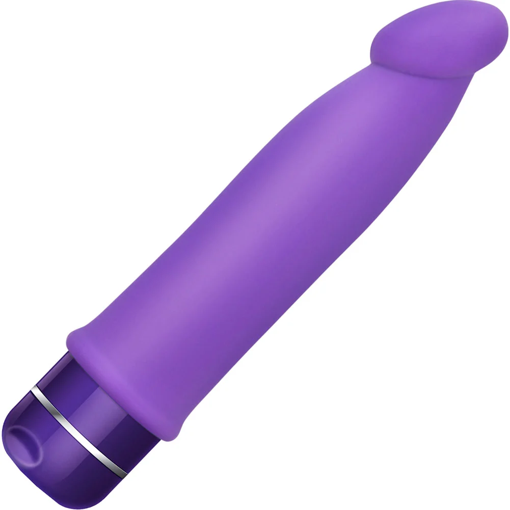 Luxe Purity Intimate Silicone Vibrator, 7.5", Purple