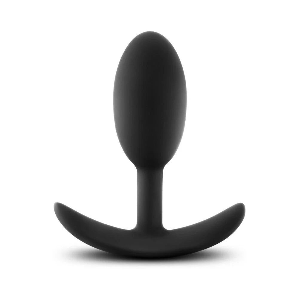 Luxe Wearable Vibra Slim Butt Plug, Medium, Black