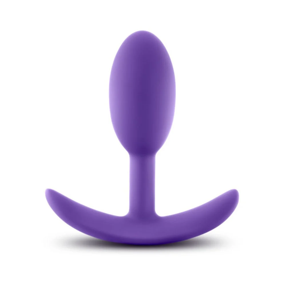 Luxe Wearable Vibra Slim Plug, Small Purple