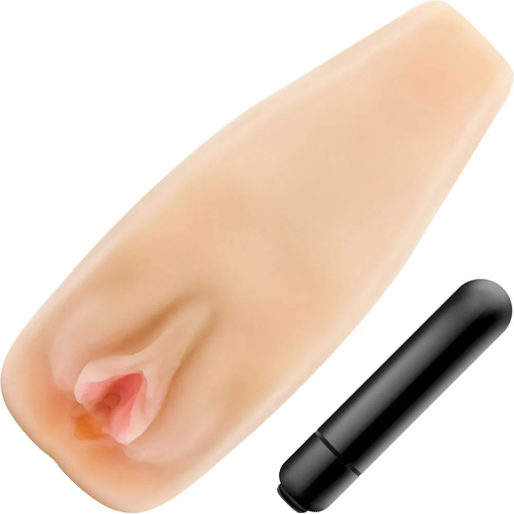 M Elite Soft and Wet Natasha Vibrating Stroker, Vanilla