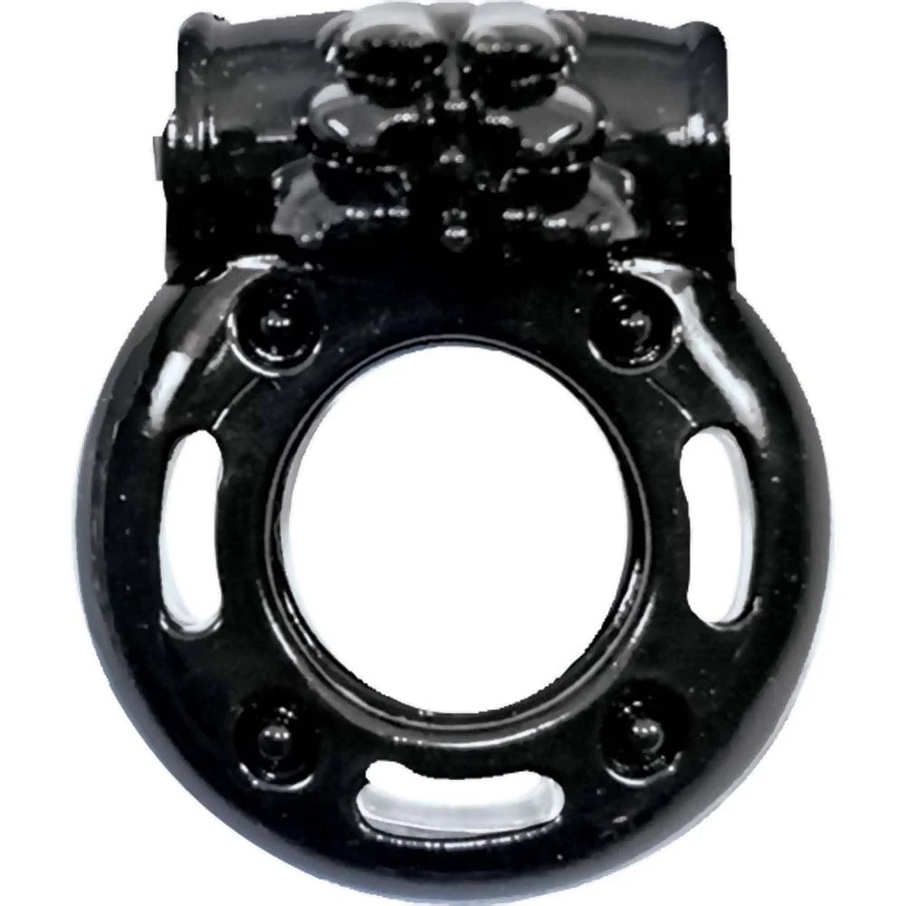 Macho Stallions Vibrating Penis Ring, Black