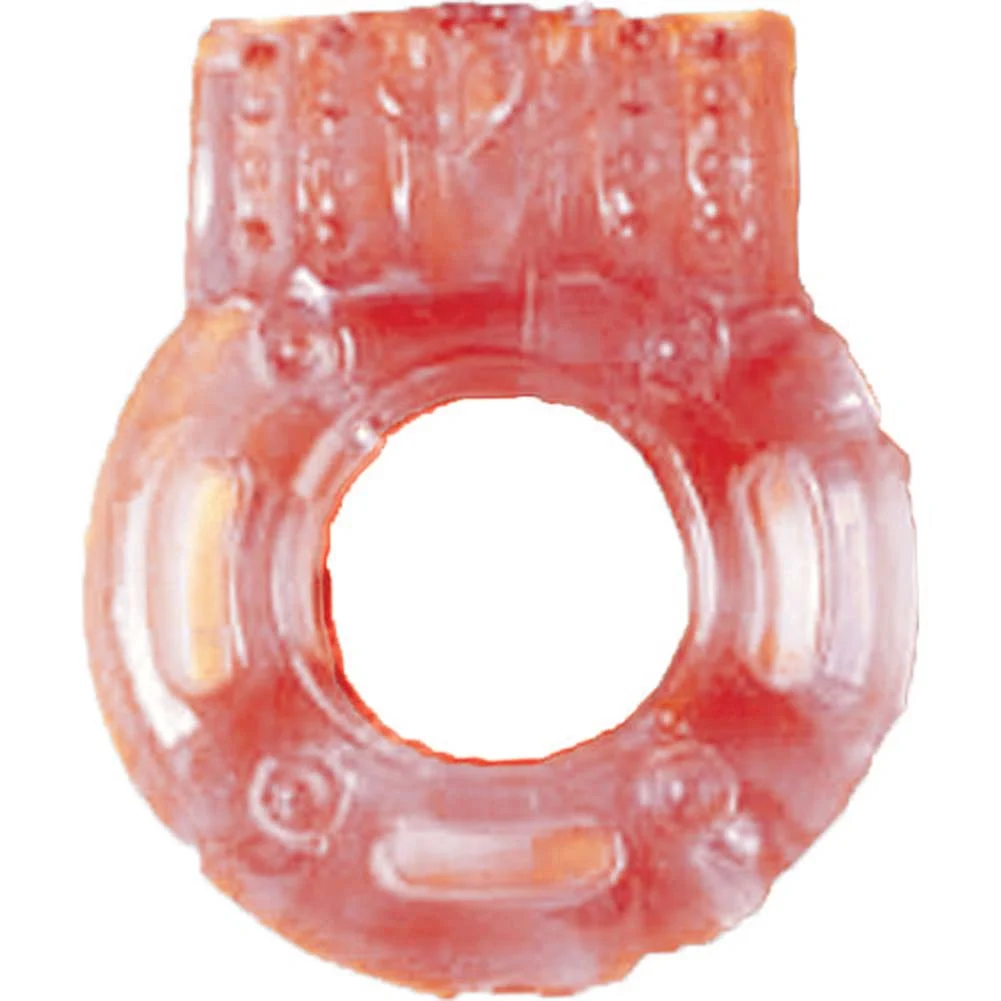 Macho Stretchy Vibrating Penis Ring, Pink