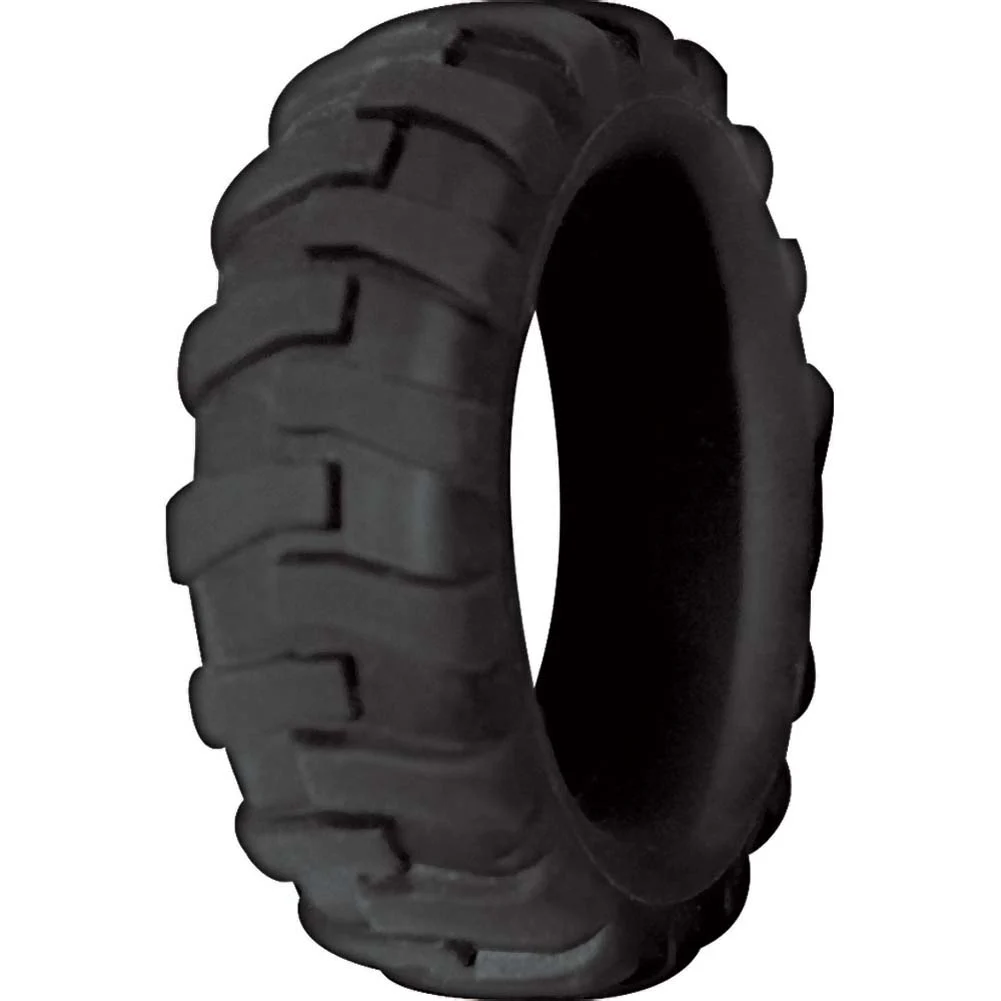 Mack Tuff Large Tire Silicone Penis Ring, Black