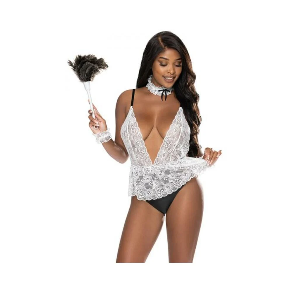 Magic Silk Dress Up Full Service Costume White