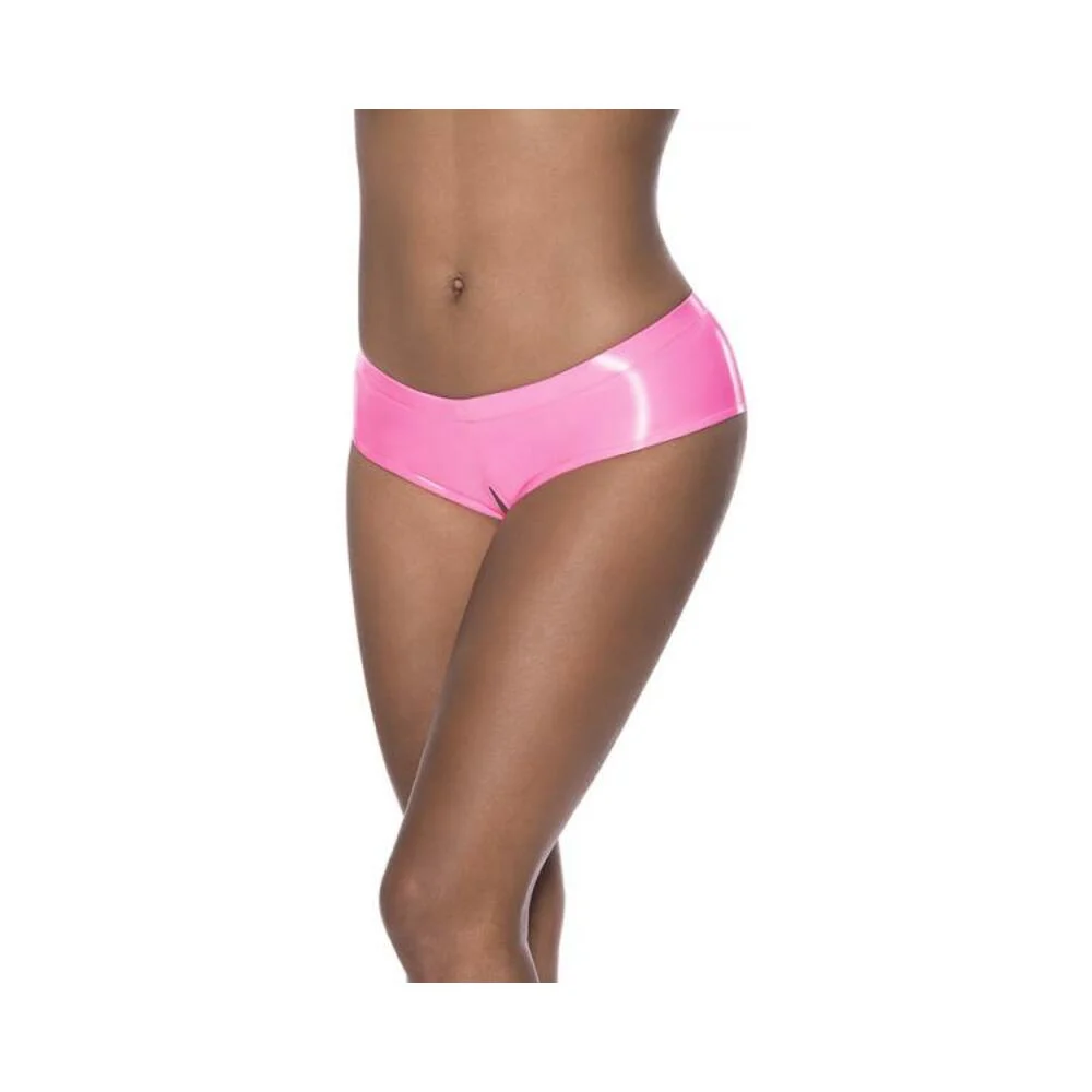 Magic Silk Hard Candy Low Rise Split Crotch Boyshort Pink