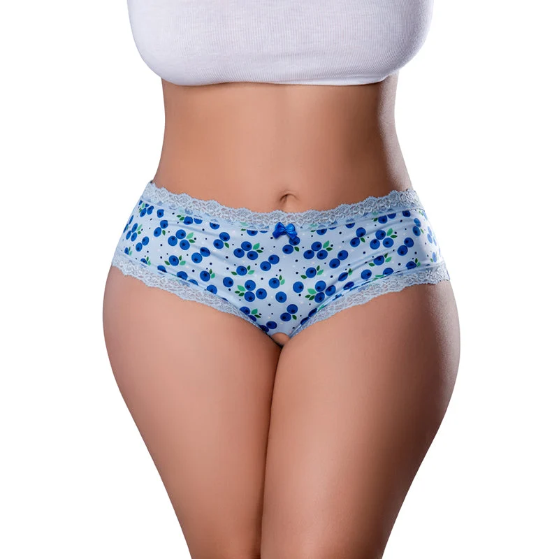 Magic Silk Sweet Treats Crotchless Boy Short with Lube Queen Size