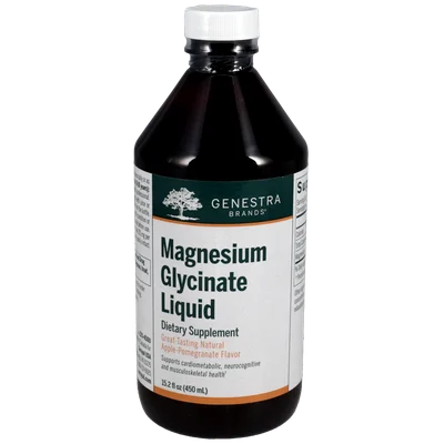 Magnesium Glycinate Liquid, Apple-Pomegranate Flavor (Seroyal/Genestra)