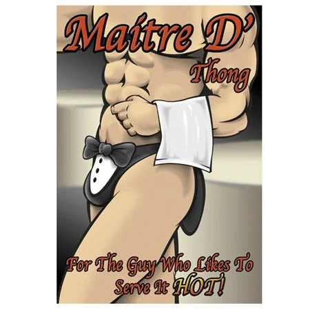 Maitre D Thong - OneSize - Black