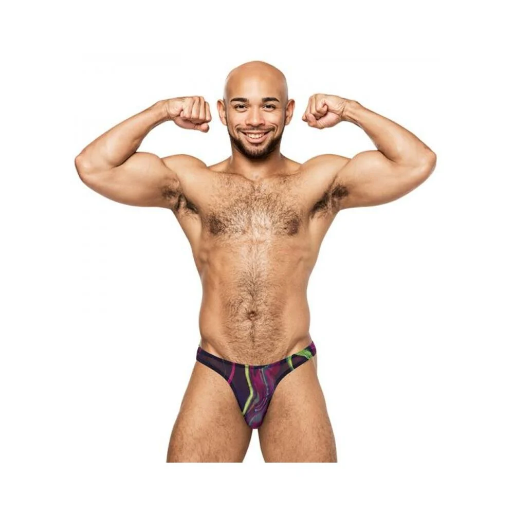 Male Power Galactic Bong Thong Print