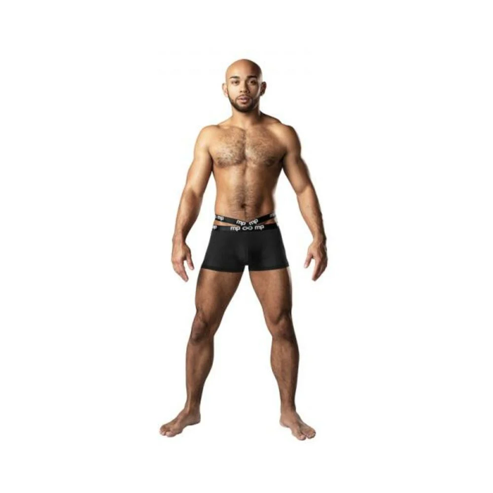 Male Power Infinite Comfort Amplifying Strappy Pouch Short Black